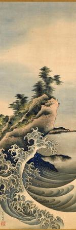Breaking Waves, Edo Period, 1847 - Giclee Print, 8x24