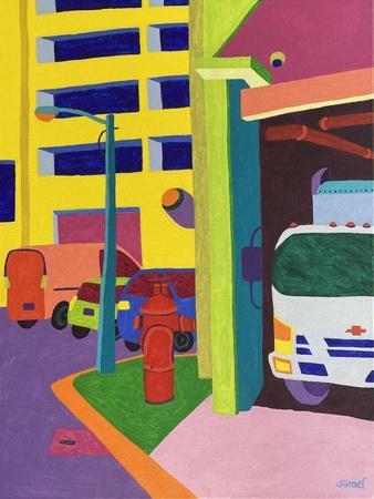 Garage - Giclee Print, 12x16
