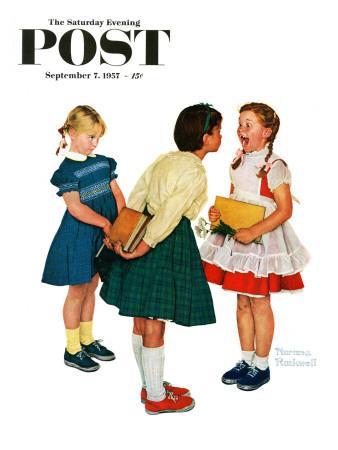 "Missing tooth" Saturday Evening Post Cover, September 7,1957 - Giclee Print, 12x16