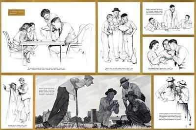 "Norman Rockwell Visits a County Agent" B, July 24,1948 - Premium Giclee Print, 18x12 "Norman Rockwell Visits a County Agent" B, July 24,1948 - Premium Giclee Print, 18x12