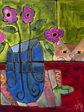 Peek a Boo Kitty Cat - Giclee Print, 12x16