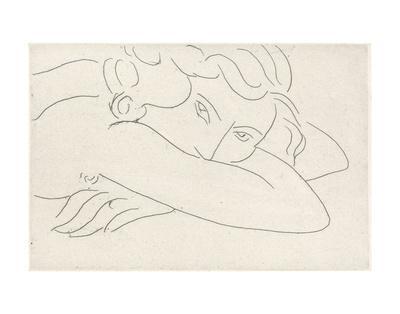 Young Woman with Face Buried in Arms, 1929 - Wall Art Print, 14x11