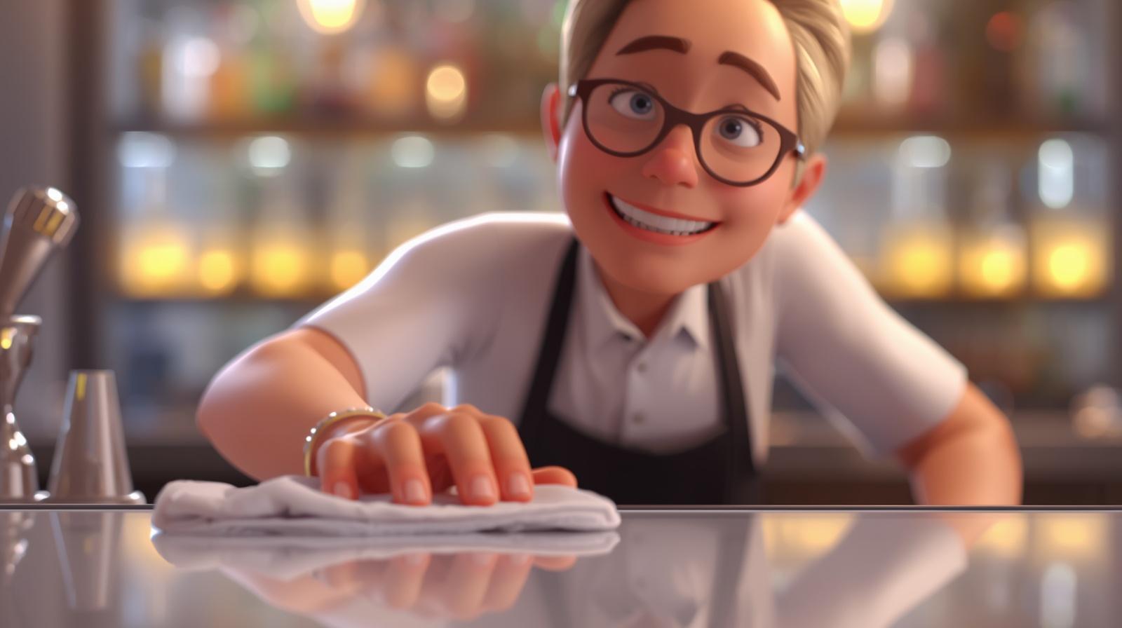 The Honest Bartender transparent animation